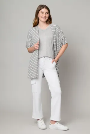 Ribbed Knit Kimono