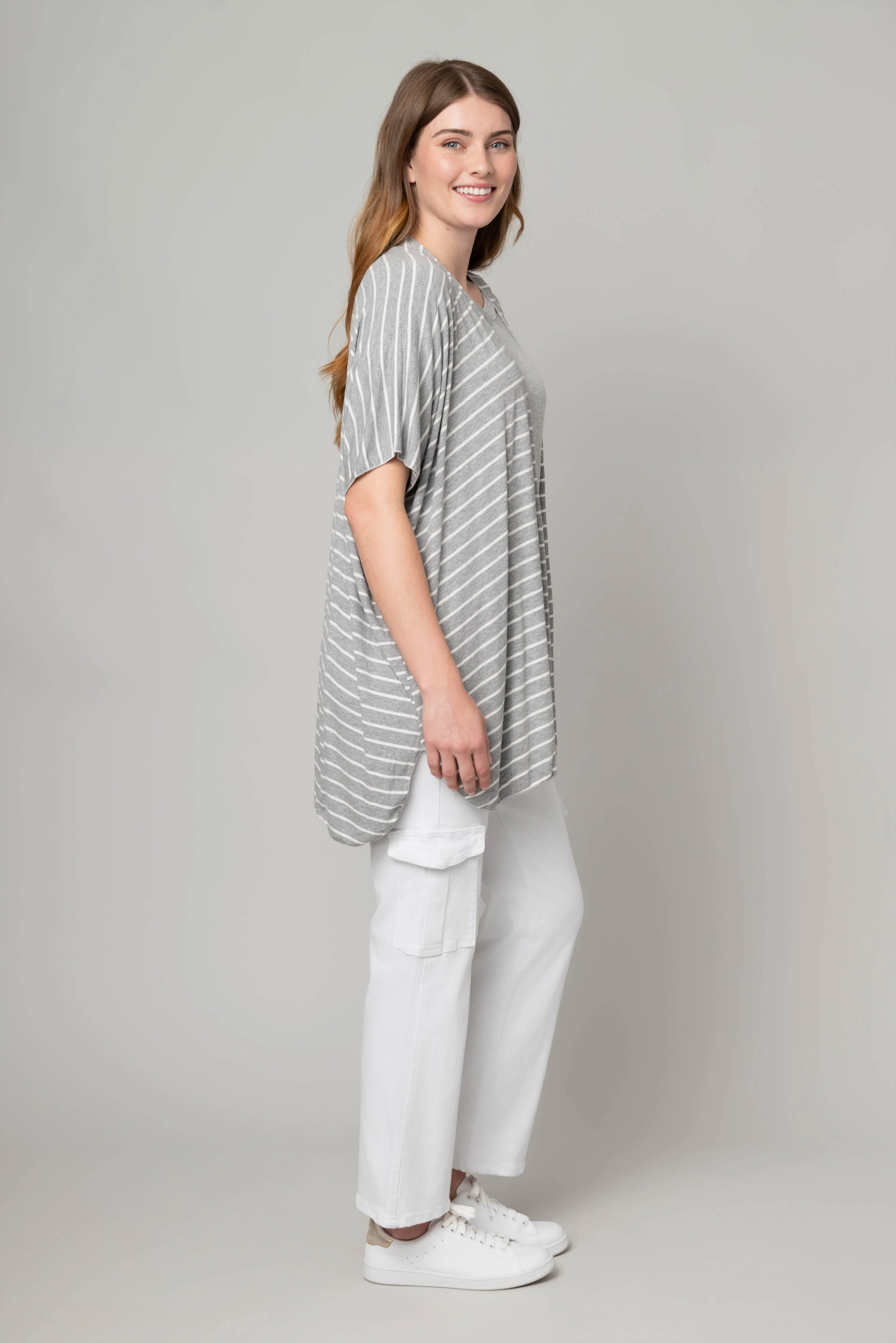 Ribbed Knit Kimono
