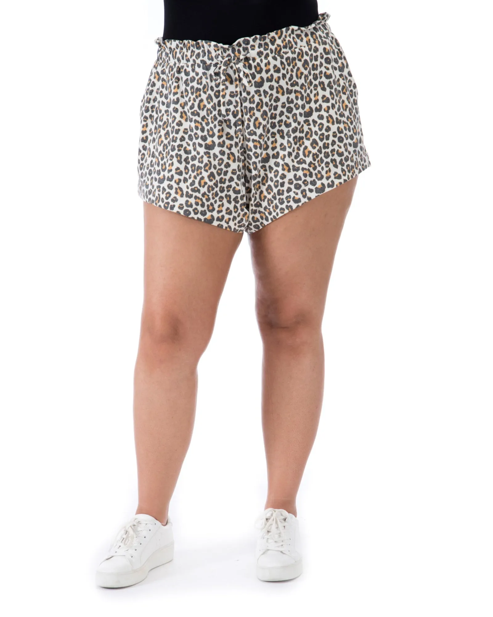 Sara Soft Shorts | Black / Brown