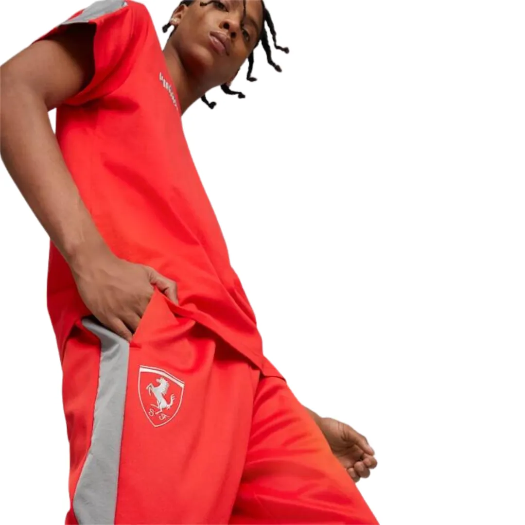 Scuderia Ferrari Race MT7 Monochromatic Track Adult Pants - Red
