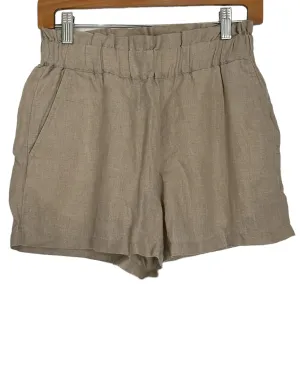 Soft Autumn Tan Linen Shorts