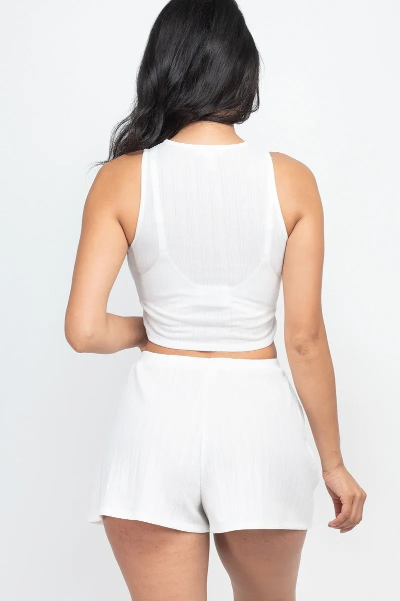 SOFT RIB CROP TANK TOP