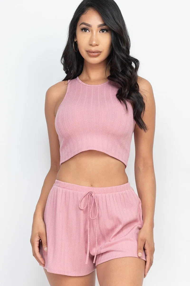 SOFT RIB CROP TANK TOP