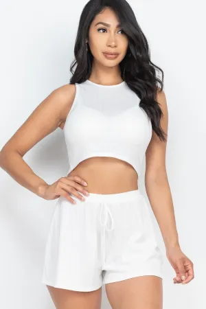SOFT RIB CROP TANK TOP