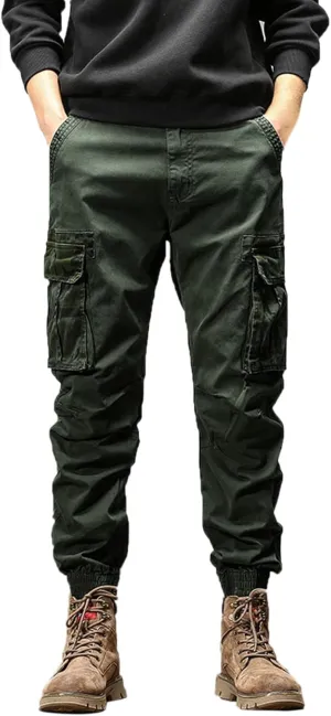 Sweatpant for Men with Pockets Cargo Sweatpants Open Bottom Straight Leg Casual Loose Fit Baggy Athletic Jogger Pants