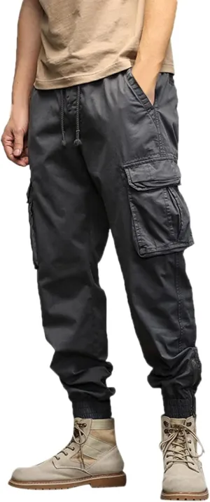 Sweatpant for Men with Pockets Loose Sweatpant 2023 Outdoor Autumn Men's Cargo Casual Pants Plain Color Joggers Men's