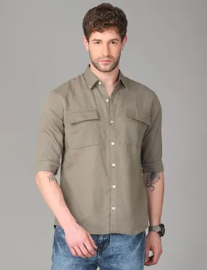 Tough Grey Plain Shirt
