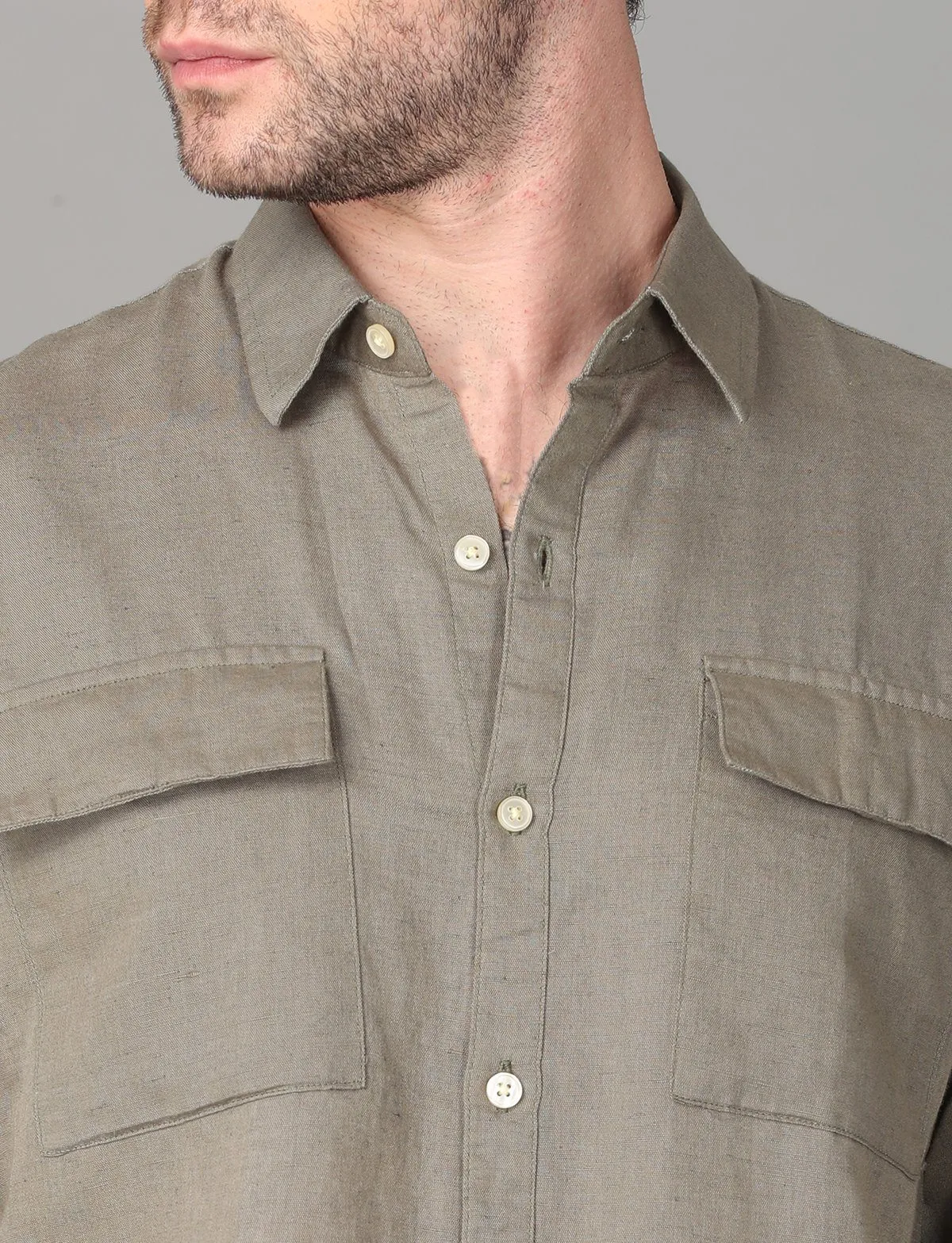 Tough Grey Plain Shirt