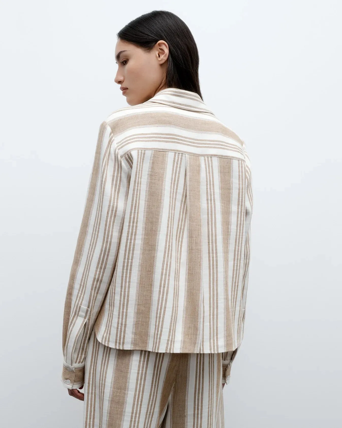 TWP - White/Khaki New Carter Top in Tosca Barre Linen