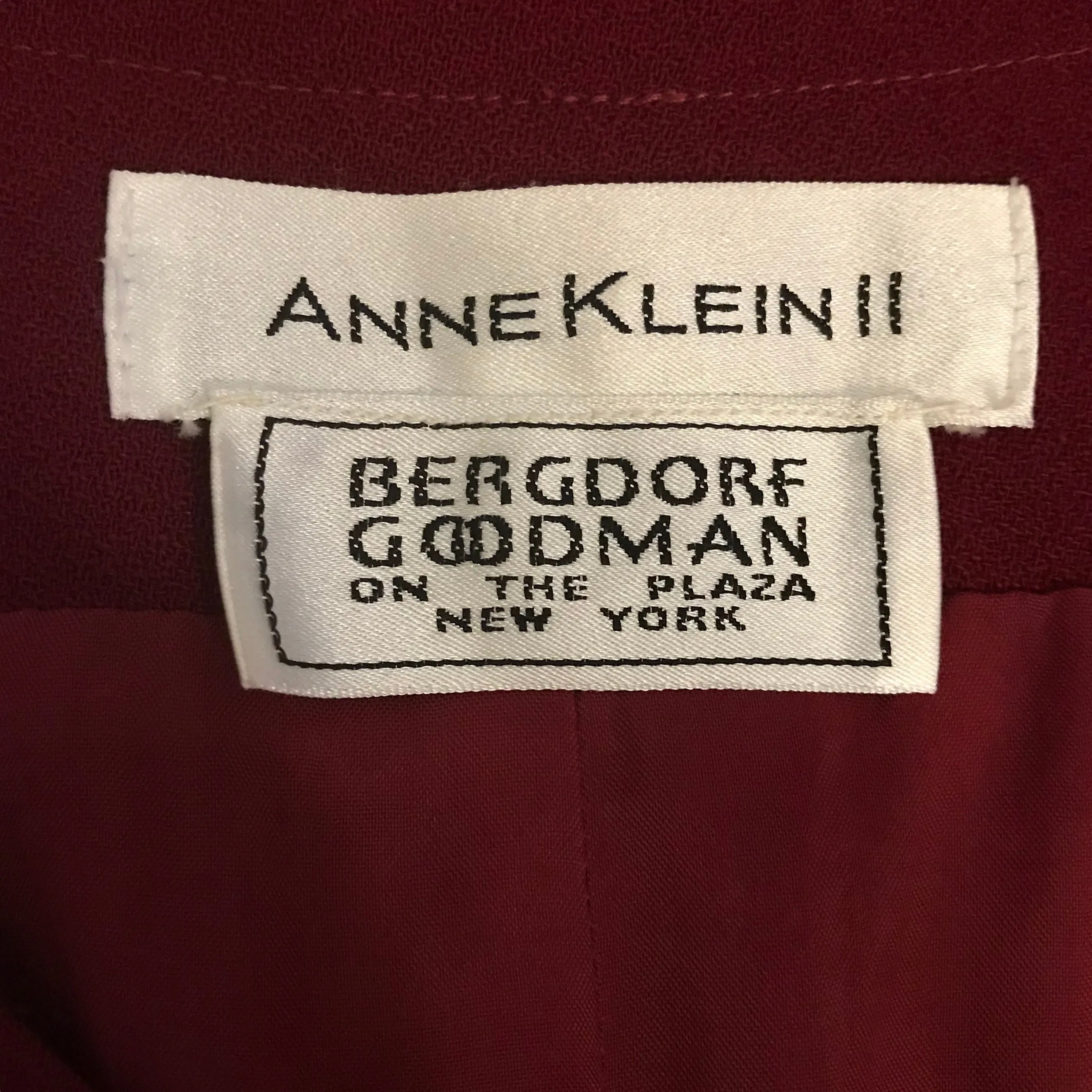 Vintage 1980s Anne Klein for Bergdorf Vest