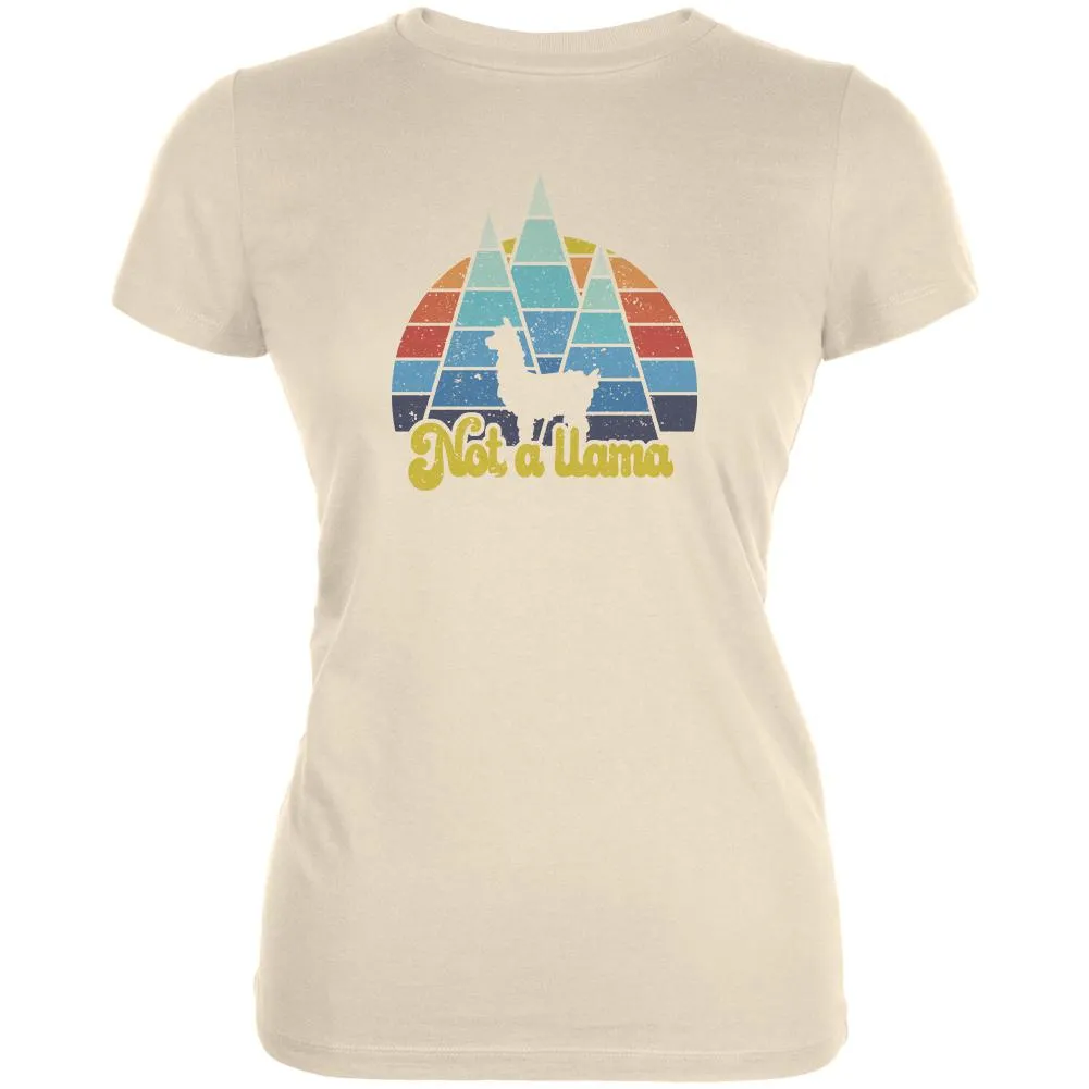 Vintage Alpaca Not a Llama Juniors Soft T Shirt