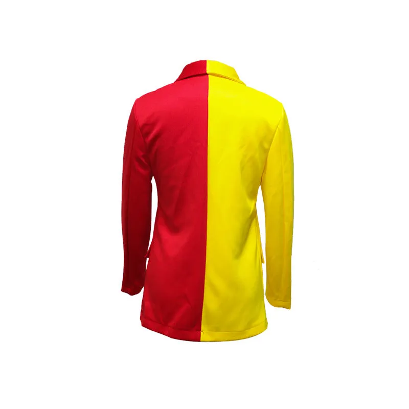 Women Contract Color Casual Long-Sleeved Jacket Trendy Wholesale Fashion