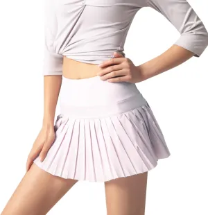 Women's High Waisted Running Skorts Sports Pleated Skirts Ruffle Solid Large Swing Half A Line Skirt Fall Mini